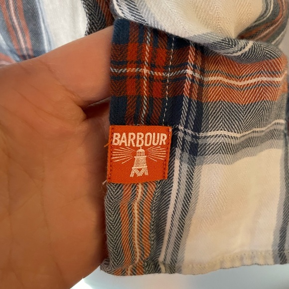 Barbour 100% Cotton Plaid Button Down - Picture 3 of 5